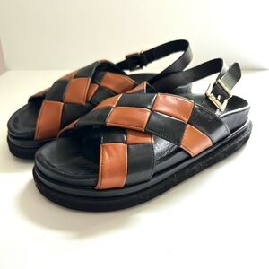 Alohas Woven Leather Sandals size 39